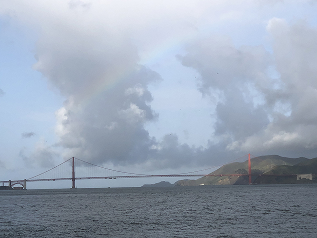 San Francisco - rainbow over the Golden Gate bridge