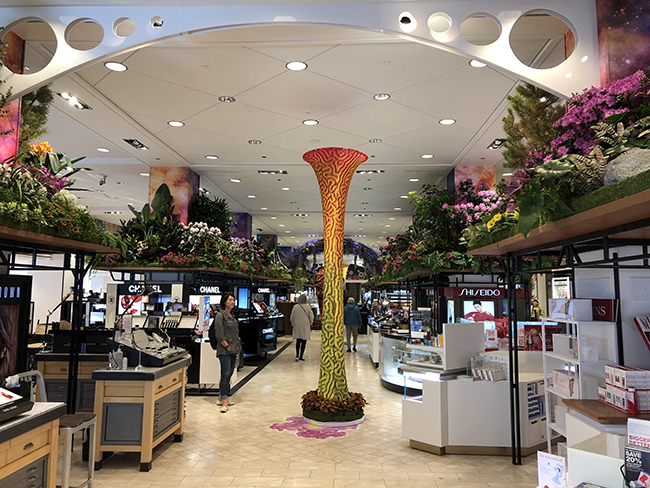 Floral exhibition in Macy's