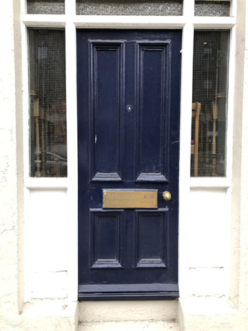 door of Oscar Wilde's home